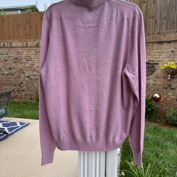 Ari8to 100% Marino Wool Mens Sweater Purple Size XL New With Tags - Picture 4 of 9